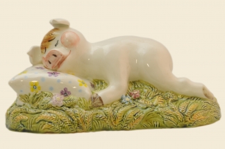 Статуэтка "Свинья на подушке"